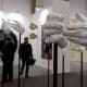Fotografía que muestra la obra 'Manos', de Esmeralda Kosmatopoulos, exhibida en la feria de arte contemporáneo Zona Maco este miércoles, en Ciudad de México (México). EFE/Alex Cruz