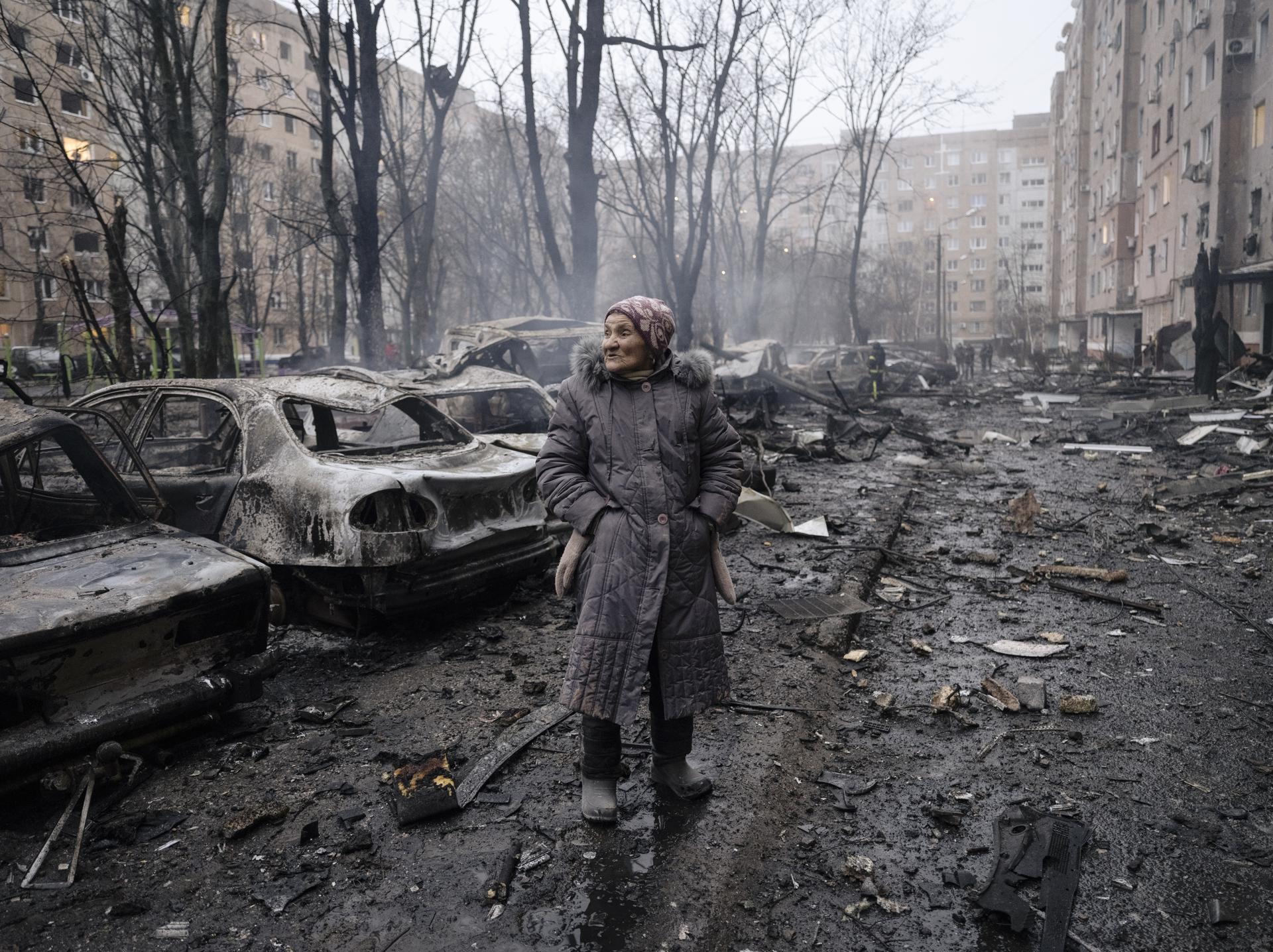 Imagen de los destrozos causados por los bombardeos rusos en Ucrania. (Rusia, Ucrania) EFE/EPA/HANDOUT HANDOUT EDITORIAL USE ONLY/NO SALES