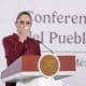 La presidenta de México, Claudia Sheinbaum, reacciona durante una rueda de prensa este jueves en Palacio Nacional de la Ciudad de México (México). EFE/ Isaac Esquivel