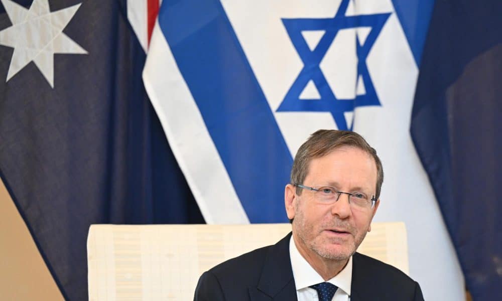 CANBERRA (Australia), 11/02/2026.- El presidente de Israel, Isaac Herzog, durante su visita a Camberra, Australia. EFE/EPA/LUKAS COCH AUSTRALIA AND NEW ZEALAND OUT