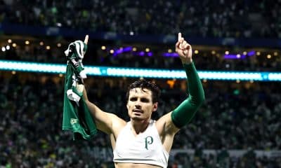 Fotografía de archivo donde aparece el jugador Raphael Veiga de Palmeiras. EFE/ Isaac Fontana