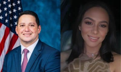 Composición de dos fotografías personales donde aparece el legislador republicano de Texas, Tony Gonzales, y la directora de su oficina regional de Uvalde, Regina Santos-Aviles, fallecida en septiembre del año pasado por un "suicidio por auto inmolación", según determine la Oficina del Médico Forense del Condado de Bexar. EFE/Cámara Representantes EEUU/Facebook Regina Santos-Aviles /SOLO USO EDITORIAL /NO VENTAS /SOLO DISPONIBLE PARA ILUSTRAR LA NOTICIA QUE ACOMPAÑA /CRÉDITO OBLIGATORIO