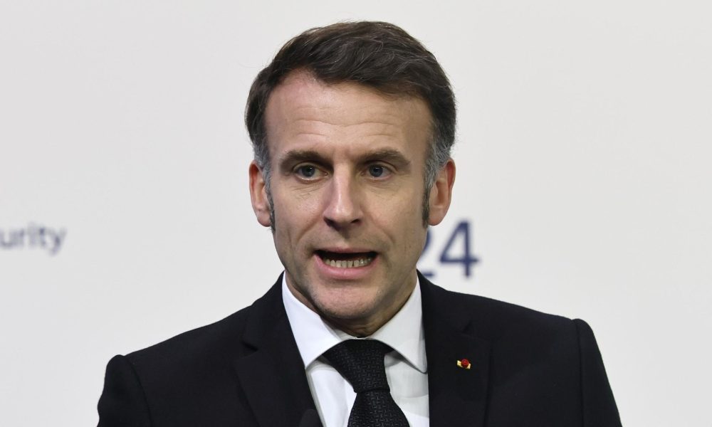 El presidente de Francia, Emmanuel Macron, durante la Conferencia de Seguridad de Munich antes de viajar a India.
EFE/EPA/RONALD WITTEK