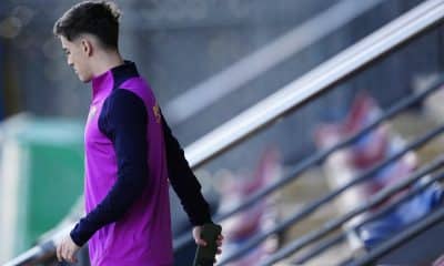 Foto de archivo del centrocampista del FC Barcelona Pablo Páez Gavira, Gavi, durante un entrenamiento. EFE/ Alejandro García