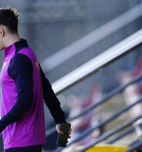 Foto de archivo del centrocampista del FC Barcelona Pablo Páez Gavira, Gavi, durante un entrenamiento. EFE/ Alejandro García