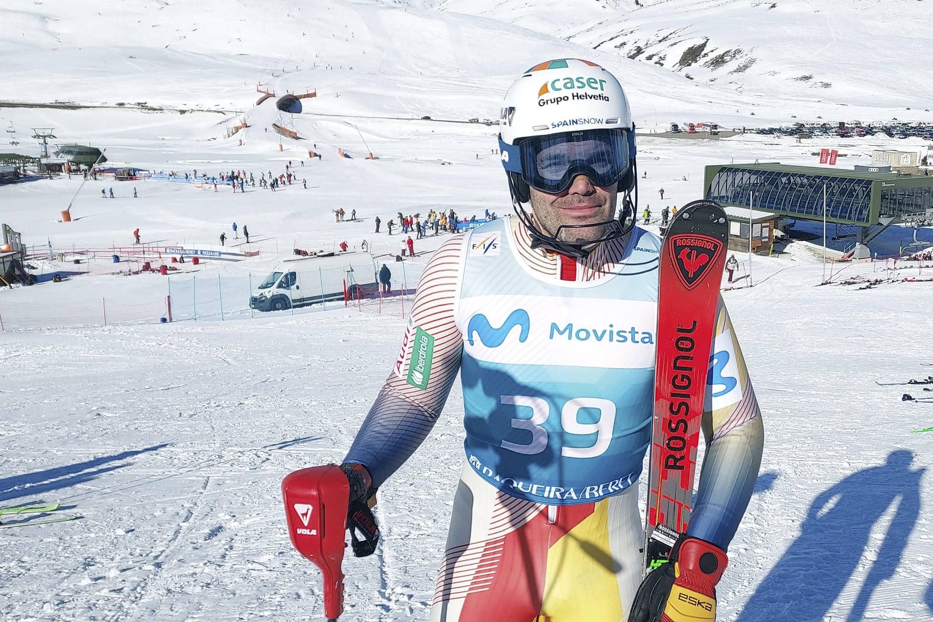 Imagen de archivo del esquiador español Quim Salarich. EFE/David Álvarez