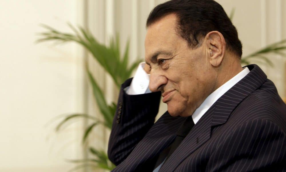 El presidente de Egipto Hosni Mubarak un mes antes de su salida del poder. EFE/AMEL PAIN