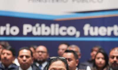 Fotografía de archivo del 7 de mayo de 2024 de la fiscal general y jefa del Ministerio Público (Fiscalía) de Guatemala, Consuelo Porras Argueta, durante una conferencia de prensa en Ciudad de Guatemala (Guatemala). EFE/ Oliver De Ros / ARCHIVO