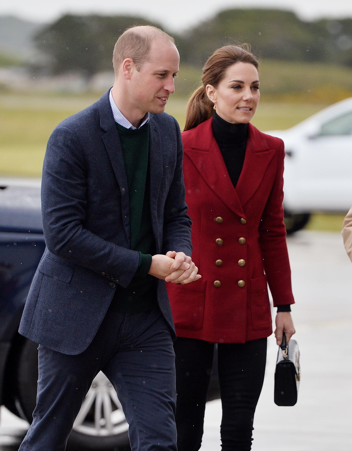 Los príncipes de Gales, Guillermo y Catalina. EFE/ Peter Powell