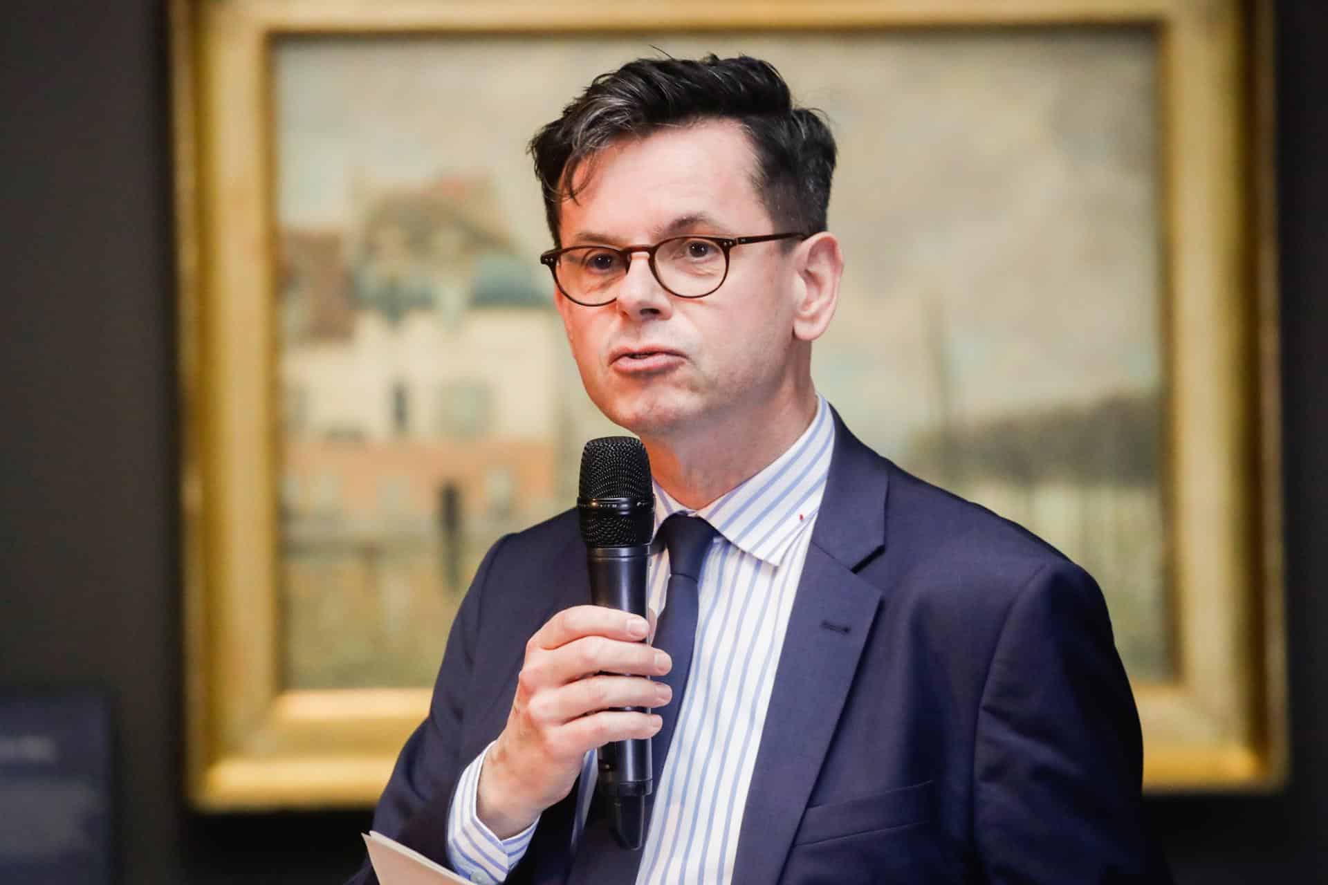 Christophe Leribault, nombrado para dirigir el museo del Louvre, fotografiado el 30 de enero de 2023 en un acto en el museo de Orsay de París.EFE/EPA/TERESA SUÁREZ