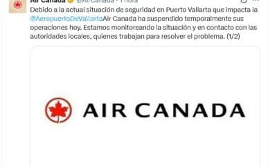 Captura de una publicación en X de la cuenta @AirCanada de la aerolínea nacional de Canadá. EFE/ @AirCanada /SOLO USO EDITORIAL/ SOLO DISPONIBLE PARA ILUSTRAR LA NOTICIA QUE ACOMPAÑA (CRÉDITO OBLIGATORIO)