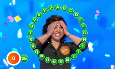 Rosa Rodríguez se ha convertido esta noche en la ganadora del mayor bote de la historia de 'Pasapalabra' al completar el 'Rosco' final, lo que le ha permitido embolsarse 2.716.000 euros, una cifra nunca antes alcanzada en el concurso que presenta Roberto Leal en Antena 3. EFE/Antena 3 SÓLO USO EDITORIAL, PERMITIDO SU USO SÓLO EN RELACIÓN A LA INFORMACIÓN QUE APARECE EN EL PIE DE FOTO (CRÉDITO OBLIGATORIO)