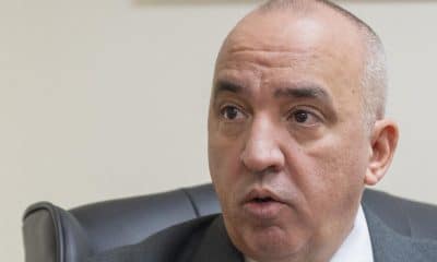 El representante permanente de Cuba ante la ONU, Ernesto Soberón Guzmán, habla durante una entrevista con EFE este jueves, en Nueva York (Estados Unidos). EFE/ Angel Colmenares