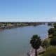 Fotografía aérea de archivo del río Grande, frontera natural entre México y Estados Unidos. EFE/ Octavio Guzmán