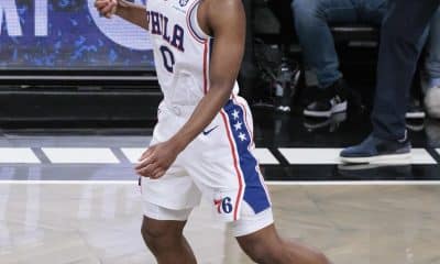 Foto de archivo del jugador de Philadelphia 76ers Tyrese Maxey. EFE/EPA/JUSTIN LANE