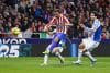 El delantero francés del Atlético de Madrid Antoine Griezmann en acción durante el partido de la jornada 25 de LaLiga EA Sports, que disputaron el Atlético de Madrid y el RCD Espanyol este sábado, en el Estadio Riyadh Air Metropolitano. EFE/ Sergio Pérez
