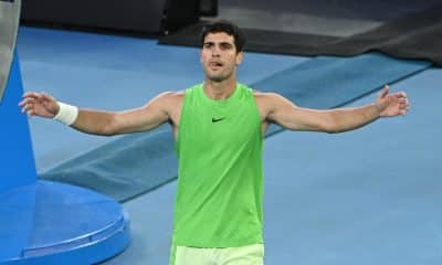 MELBOURNE (Australia), 30/01/2026.- El español Carlos Alcaraz durante un partido del Abierto de Australia. (Tenis, Alemania, España) EFE/EPA/JAMES ROSS AUSTRALIA AND NEW ZEALAND OUT