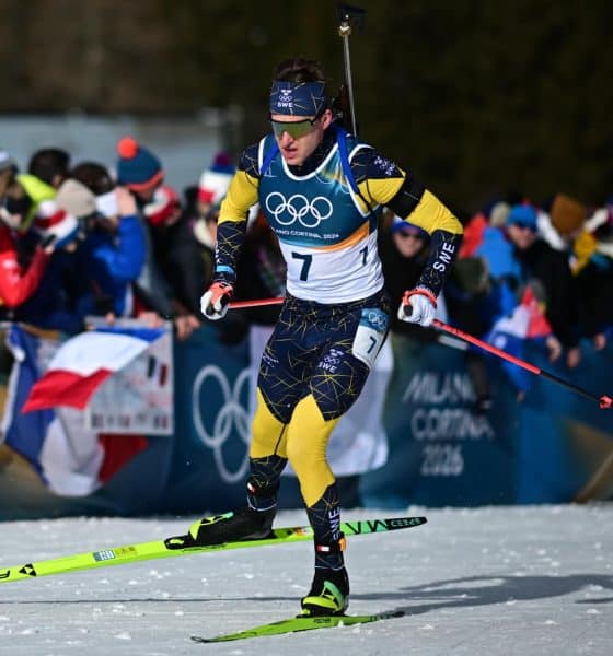 El sueco Martin Ponsiluoma durante el Biatlón de los Juegos Olímpicos de Invierno Milano Cortina 2026, en Anterselva, Italia. EFE/EPA/PIERRE TEYSSOT
//////////
 
ANTERSELVA (Italy), 15/02/2026.- Martin Ponsiluoma of Sweden in action during the Men's 12.5km Pursuit of the Biathlon competitions at the Milano Cortina 2026 Winter Olympic Games, in Anterselva, Italy, 15 February 2026. (Italia, Suecia) EFE/EPA/MARTIN METELKO