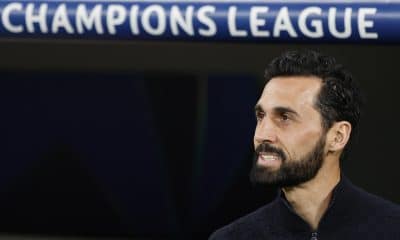 Arbeloa, durante el partido contra el Benfica. EFE/ Sergio Pérez.