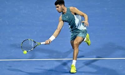 El tenista español Carlos Alcaraz en el ATP Qatar Open, en foto de archivo de NOUSHAD THEKKAYIL. EFE