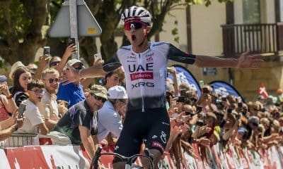 El mexicano Isaac del Toro, de l equipo UAE Emirates, en foto de aarchivo de Javier Zorrilla