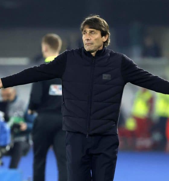 Antonio Conte, durante el partido. EFE/EPA/EMANUELE PENNACCHIO