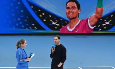 MELBOURNE (Australia), 01/02/2026.- El español Rafael Nadal es entrevistado en el Abierto de Australia. (Tenis) EFE/EPA/JOEL CARRETT AUSTRALIA AND NEW ZEALAND OUT