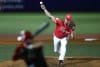 El pitcher Derek West de Puerto Rico lanza una bola ante México Rojo este martes, durante un partido de la Serie del Caribe de Béisbol 2026 entre México Rojo y Puerto Rico, celebrado en el Estadio Panamericano en Guadalajara (México). EFE/ Francisco Guasco
