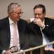 SÍDNEY (Australia), 10/02/2026.- El primer ministro australiano, Anthony Albanese (izq.), y el presidente israelí, Isaac Herzog (der.), en una ceremonia en honor a las víctimas del atentado terrorista de Bondi. EFE/EPA/BIANCA DE MARCHI AUSTRALIA AND NEW ZEALAND OUT
