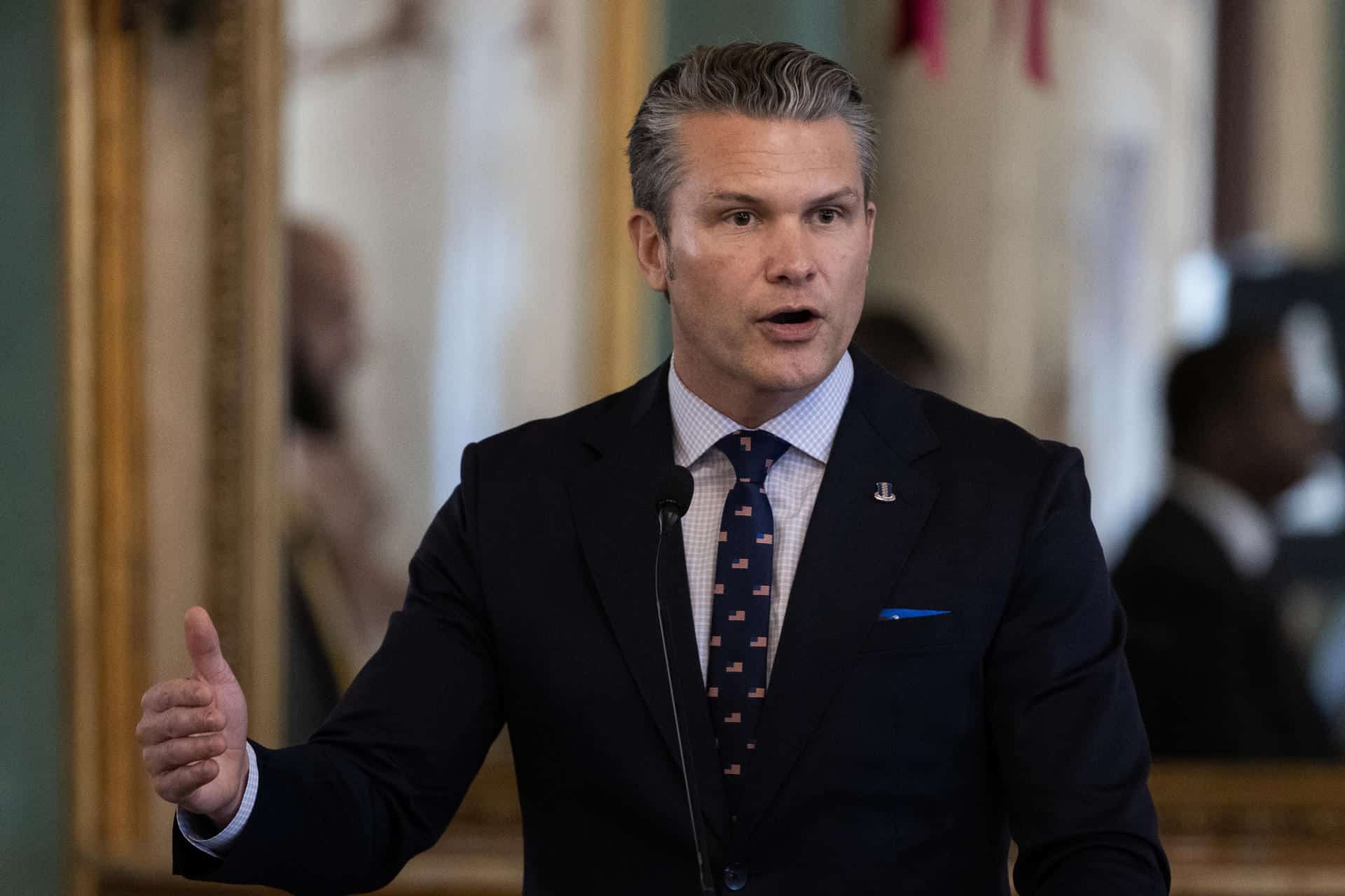 El secretario de Guerra de Estados Unidos, Pete Hegseth, en una foto de archivo. EFE/ Orlando Barría