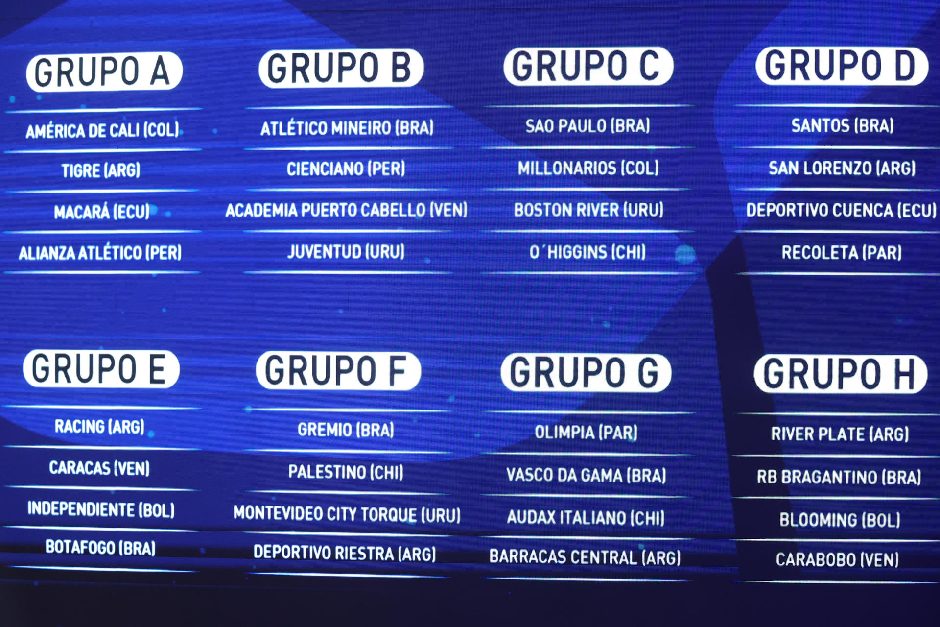 Así quedaron los grupos de la Copa Sudamericana 2026. EFE/Juan Pablo Pino