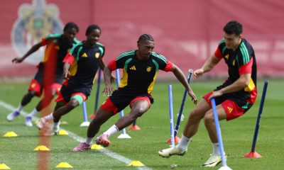 Jugadores de la selección de Jamaica participan en un entrenamiento este lunes, en la ciudad de Guadalajara (México). EFE/ Francisco Guasco