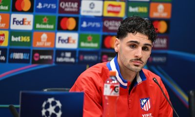 Johnny Cardoso, jugador del Atlético de Madrid, en Londres. EFE/EPA/DANIEL HAMBURY
