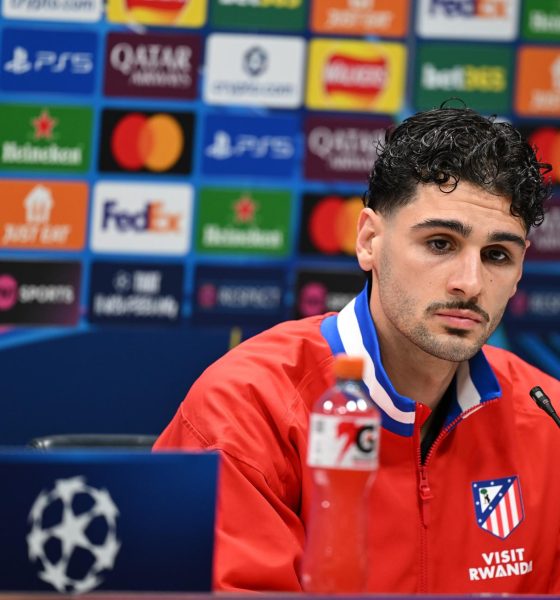 Johnny Cardoso, jugador del Atlético de Madrid, en Londres. EFE/EPA/DANIEL HAMBURY