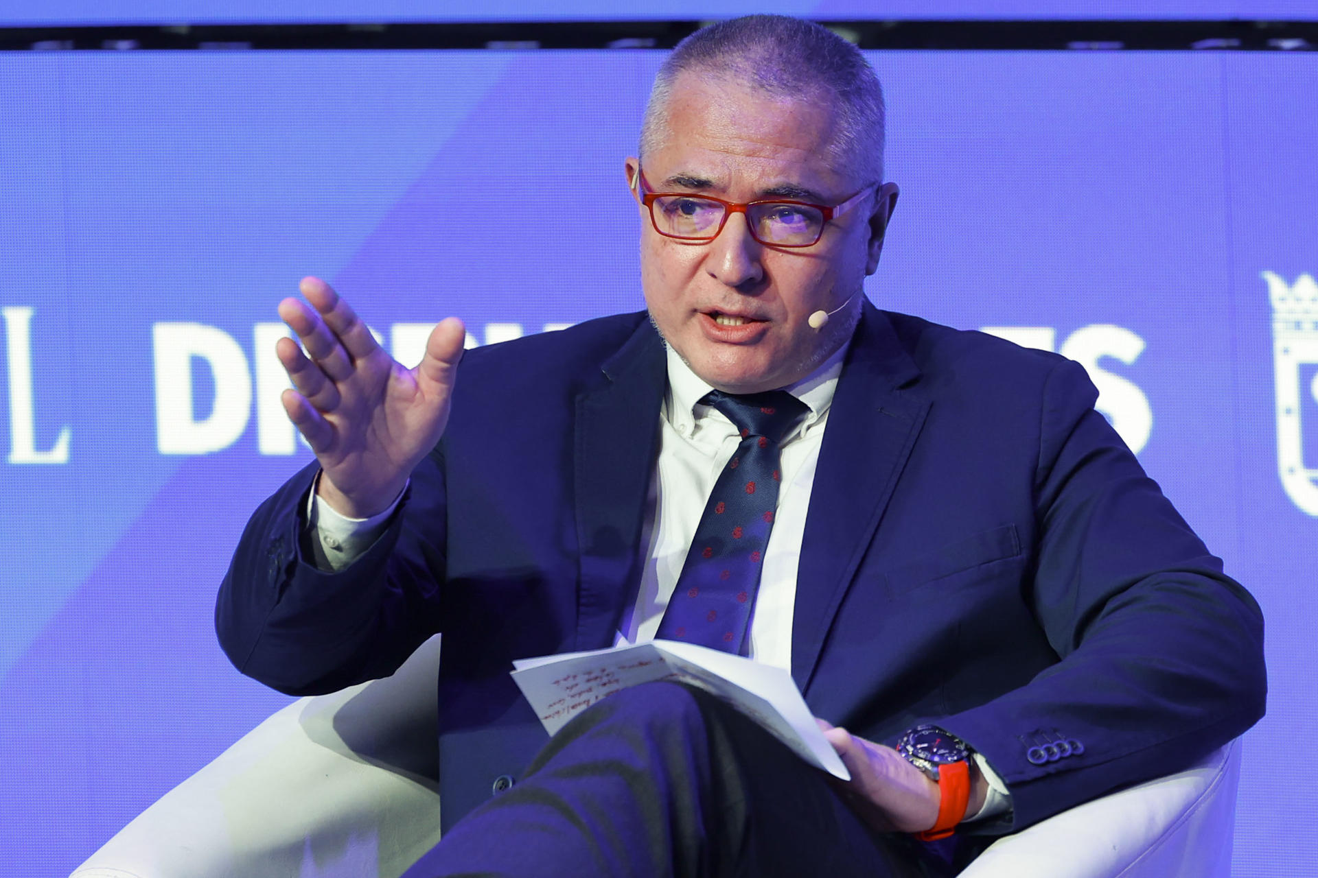 En la imagen de archivo, Juan Carlos Cortés interviene durante la tercera jornada del foro Wake Up Spain celebrado en Madrid. EFE/ Mariscal