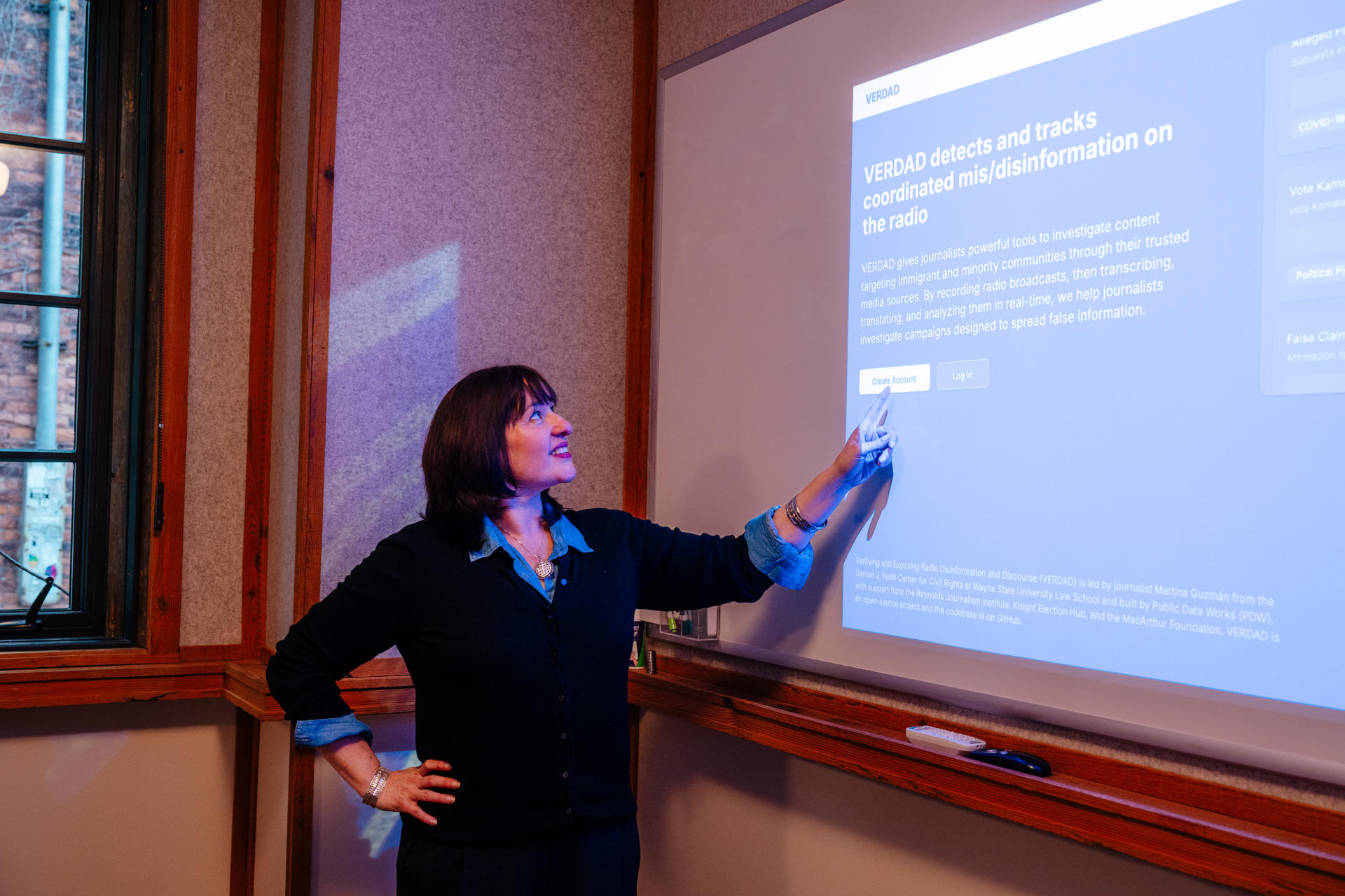 Fotografía cedida por la periodista e investigadora estadounidense Martina Guzmán, directora de periodismo comunitario en Planet Detroit y creadora de 'VERDAD'. EFE/ Martina Guzmán