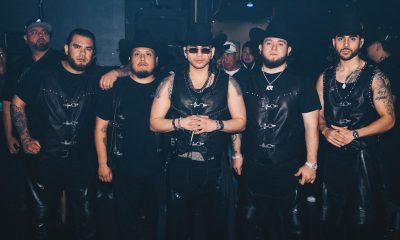 Fotografía cedida por el grupo de música Fuerza Regida que muestra a sus integrantes posando en el concierto Future Music este viernes en Austin, Texas (EE.UU.). EFE/ Fuerza Regida