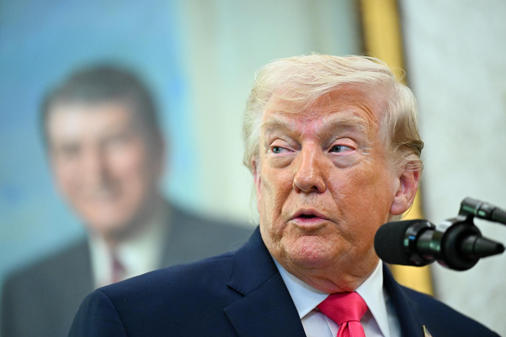 El presidente de Estados Unidos, Donald Trump. EFE/Graeme Sloan