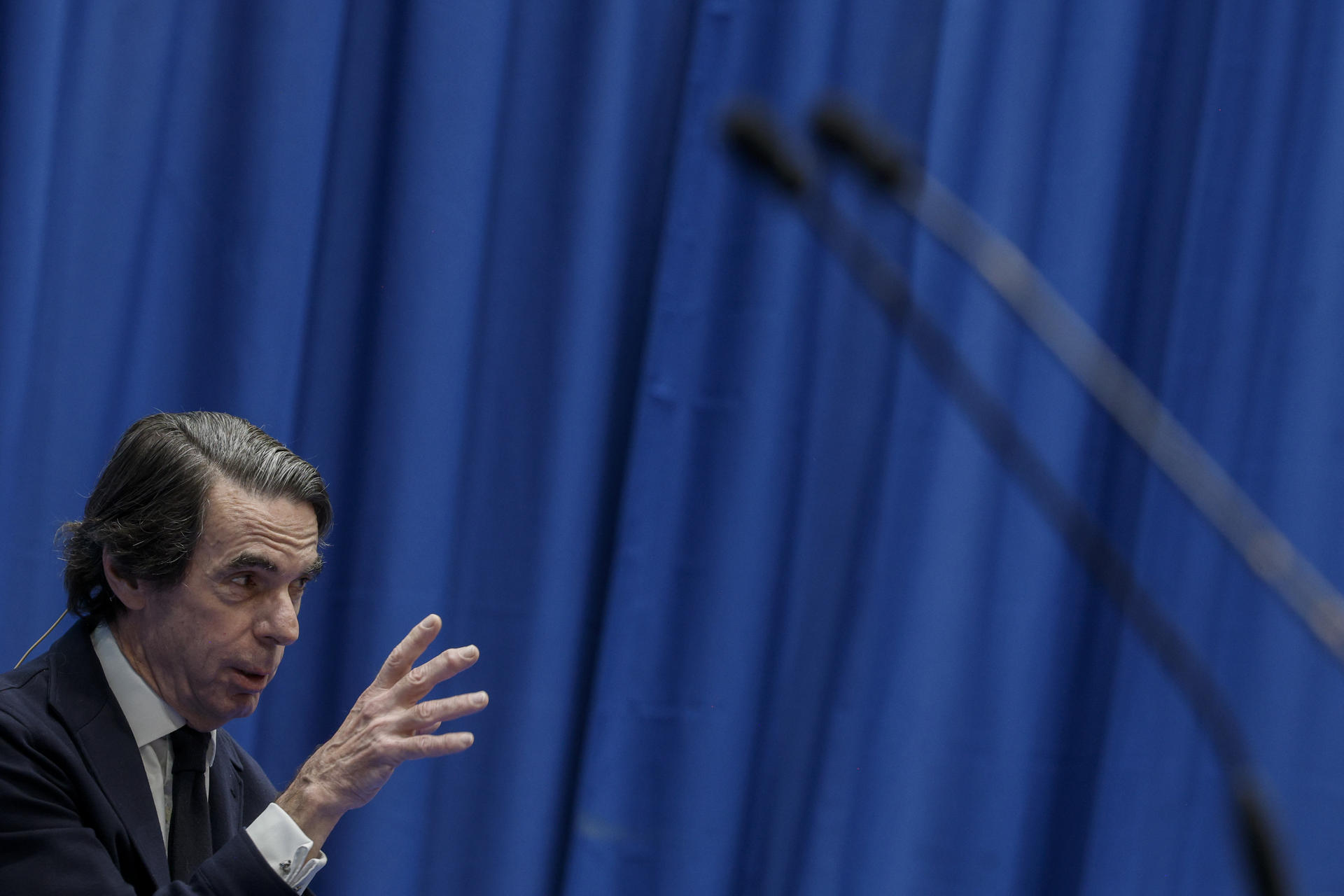 Imagen de archivo del expresidente del Gobierno español, José María Aznar. EFE/Kai Försterling