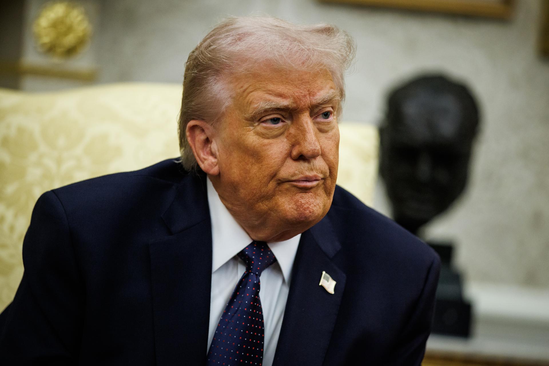 Fotografía del presidente estadounidense, Donald Trump. EFE/Samuel Corum