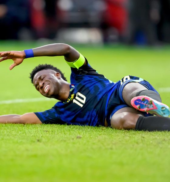 El brasileño Vinicius Junior ante Francia en Foxborough, Massachusetts, USA EFE/EPA/ADAM RICHINS