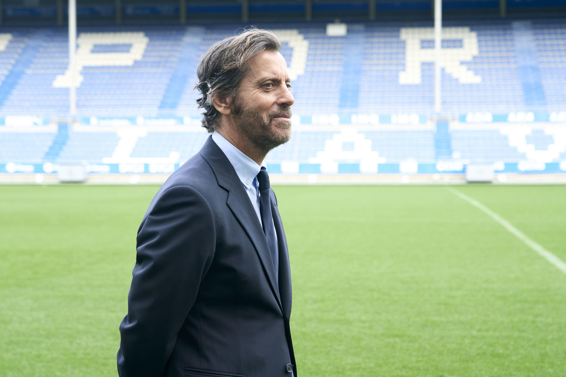 Quique Sánchez Flores debuta en Mendizorroza como técnico del Alavés. EFE / L. Rico