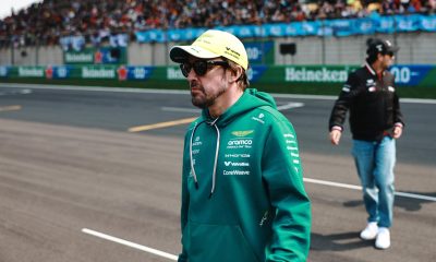 El español Fernando Alonso, piloto de Aston Martin. EFE/EPA/ALEX PLAVEVSKI