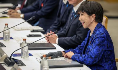 Imagen de archivo de la primera ministra japonesa, Sanae Takaichi, durante una reunión con su homólogo canadiense Carney en Tokio, Japón, el 06 de marzo de 2026. (Japón, Tokio) EFE/EPA/TAKASHI AOYAMA / POOL