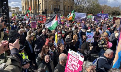 LONDRES (REINO UNIDO), 28/03/2026.- 'Together Alliance', una coalición de sindicatos y organizaciones de la sociedad civil, organizan una gran manifestación en Londres contra la extrema derecha, que cuenta con el apoyo de personalidades como los cantantes Paloma Faith y Paul Weller o la actriz Juliet Stevenson. EFE/Javier Otazu
