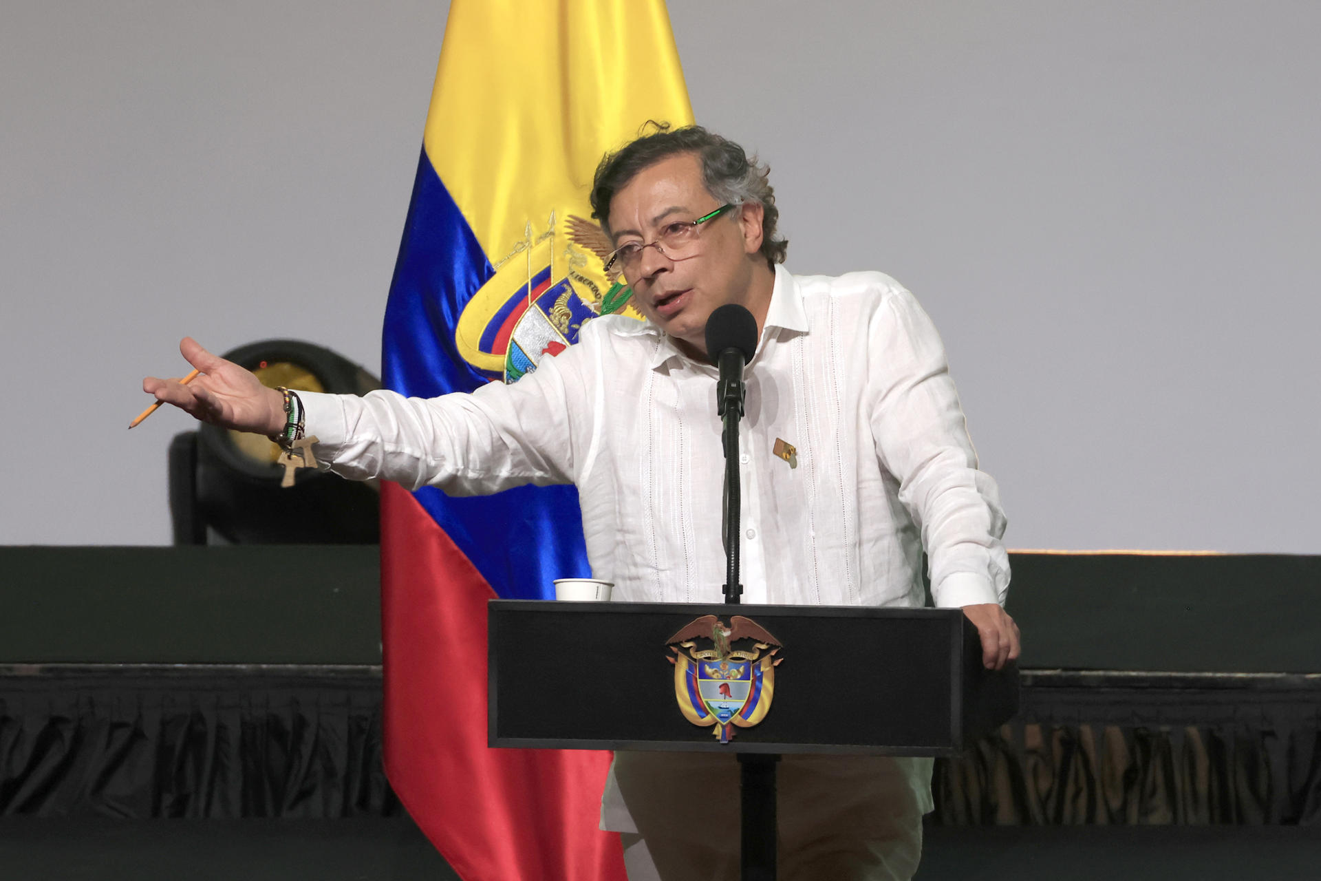 Fotografía de archivo del presidente de Colombia, Gustavo Petro. EFE/ Ricardo Maldonado Rozo
