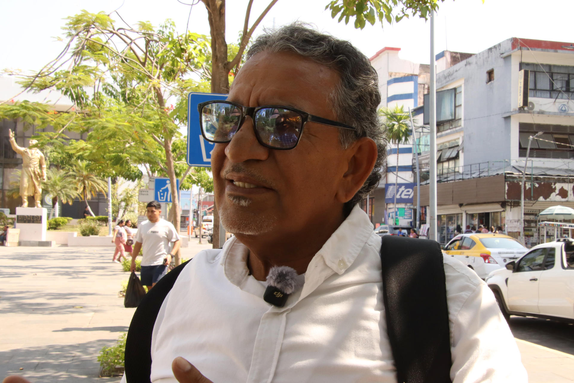 El director del Centro de Dignificación Humana, Luis Rey García Villagrán habla durante una entrevista con EFE este martes, en la ciudad de Tapachula (México). EFE/Juan Manuel Blanco