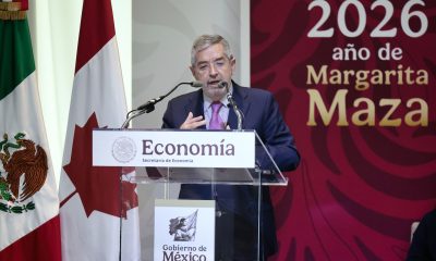 El canciller mexicano, Juan Ramón de la Fuente participa durante una conferencia de prensa este jueves, en Ciudad de México (México). EFE/José Méndez