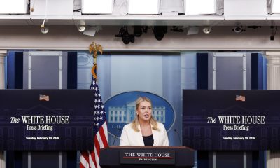 Fotografía de archivo de la portavoz de la Casa Blanca, Karoline Leavitt. EFE/EPA/WILL OLIVER