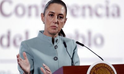 La presidenta de México, Claudia Sheinbaum, participa durante una rueda de prensa matutina en Palacio Nacional de la Ciudad de México (México). Imagen de archivo. EFE/ Isaac Esquivel